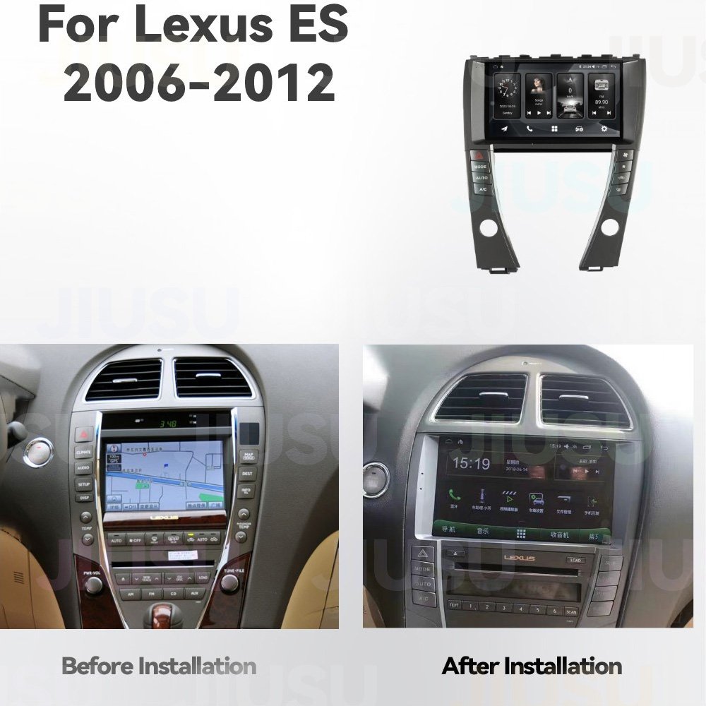 Android 12 Car Radio GPS DVD Player Stereo Multimedia Audio System for Lexus ES ES240 ES350 ES330 2006-2012 with Carplay DSP