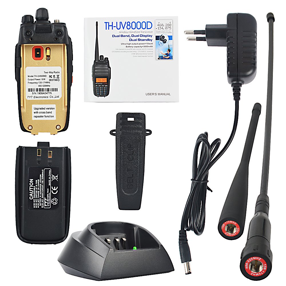 Handheld TYT TH-UV8000D Walkie Talkie Wireless China Two Way Ham Radio Transceiver 10 km