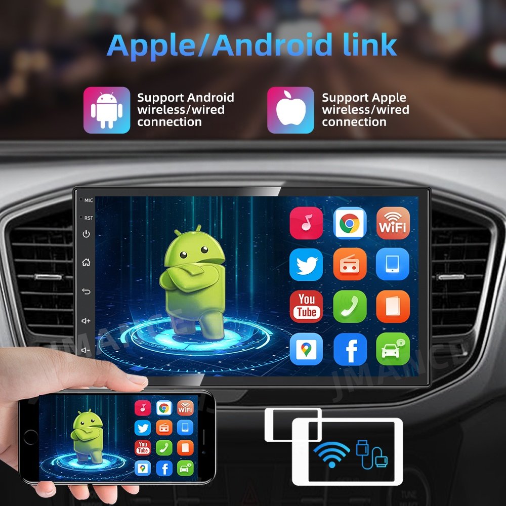 JYT 7inch 1+32GB Carplay Android Usb Car Radio Autoradio Player 2 Din Audio Stereo