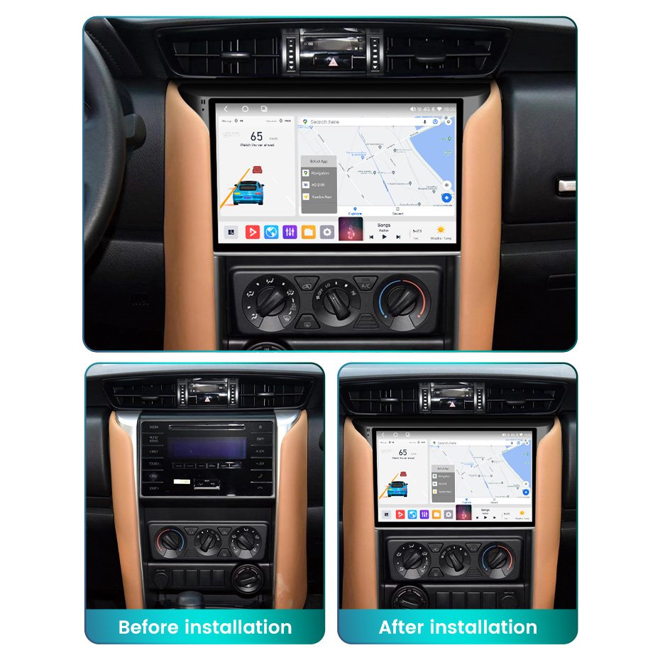 Mekede LS 8 Core 8+256GB android car radio For 11.5inch Toyota Fortuner 2016 2023 836 Car DVD Player video