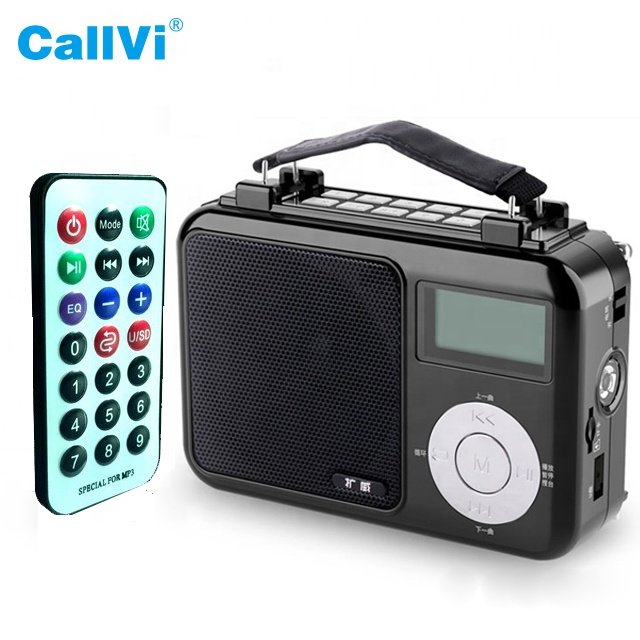 Callvi portable sound speaker fm radio professional digital tour guide voice amplifier