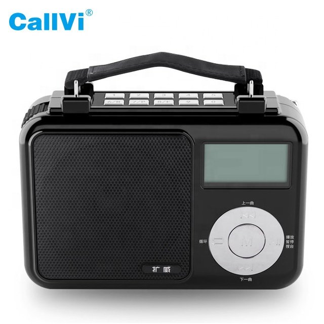 Callvi portable sound speaker fm radio professional digital tour guide voice amplifier