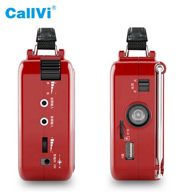 Callvi portable sound speaker fm radio professional digital tour guide voice amplifier