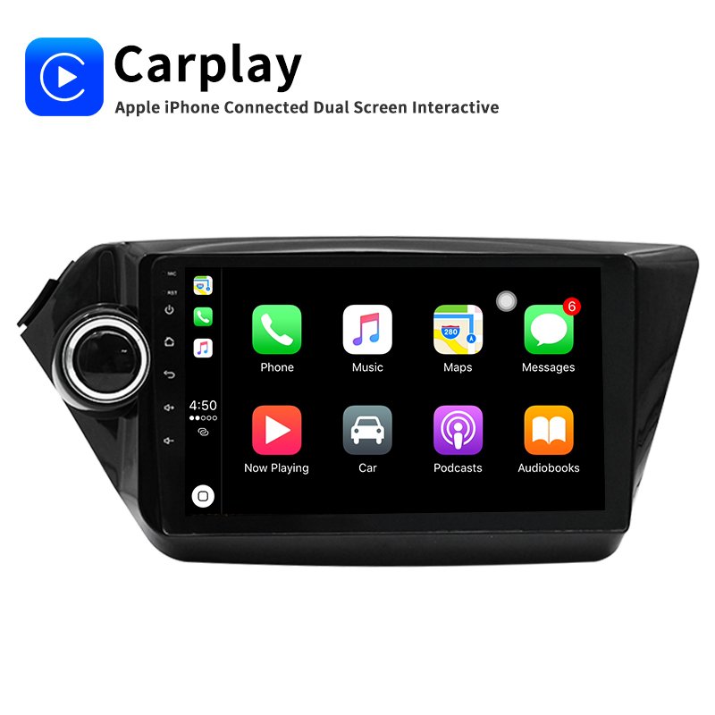 9 Inch 4+64GB DSP 4G Touch Screen Android Car DVD Stereo Player with Carplay For Kia K2 Car GPS Navigation