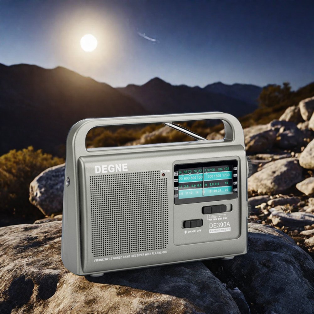 Hot Seller Retro Styled Radio in the UK for Outdoor Camping & Hiking with Convenient Battery Operation & Clock Function
