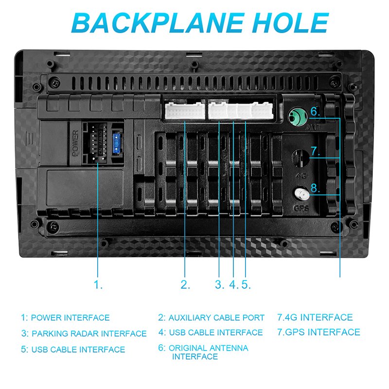 USA In Stock double din fm gps car android player 10 inch with 2GB 64GB