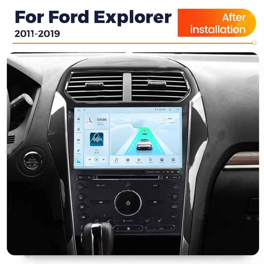 2+32GB IPS Android 13 Stereo Car Video Player For Ford Explorer 2011-2019 Carplay Auto Radio GPS Navigation FM AM WIFI BT
