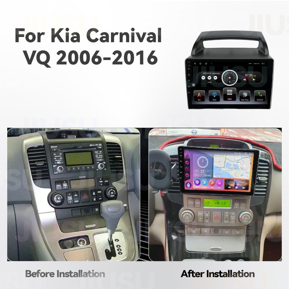 Android 12 Car Radio GPS DVD Player Stereo Multimedia Audio System for Kia Carnival VQ 2006-2016 with Carplay DSP DAB