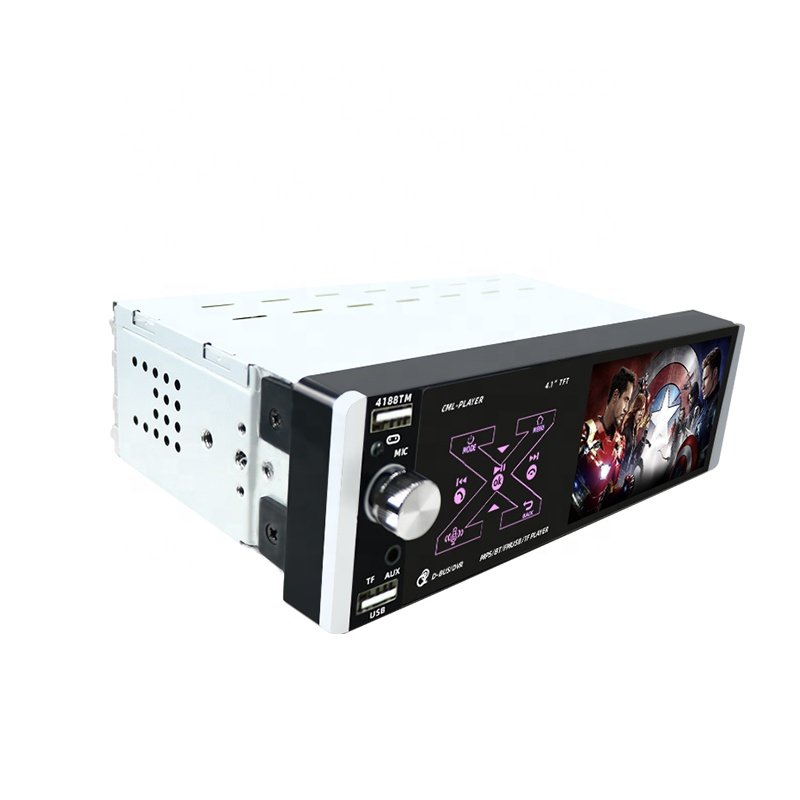 iorigin Auto radio 4.1" 1 Din Car Radio Audio Stereo USB AUX FM Audio Player Radio Station With Remote Control Car Audio