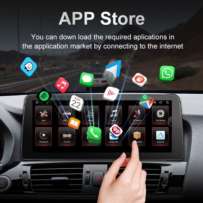 Double Din 9" 2+32/8+64G Android Car Stereo Touch Screen 2 Din Car Radio Autoradio GPS WIFI BT FM For BMW X3 X4