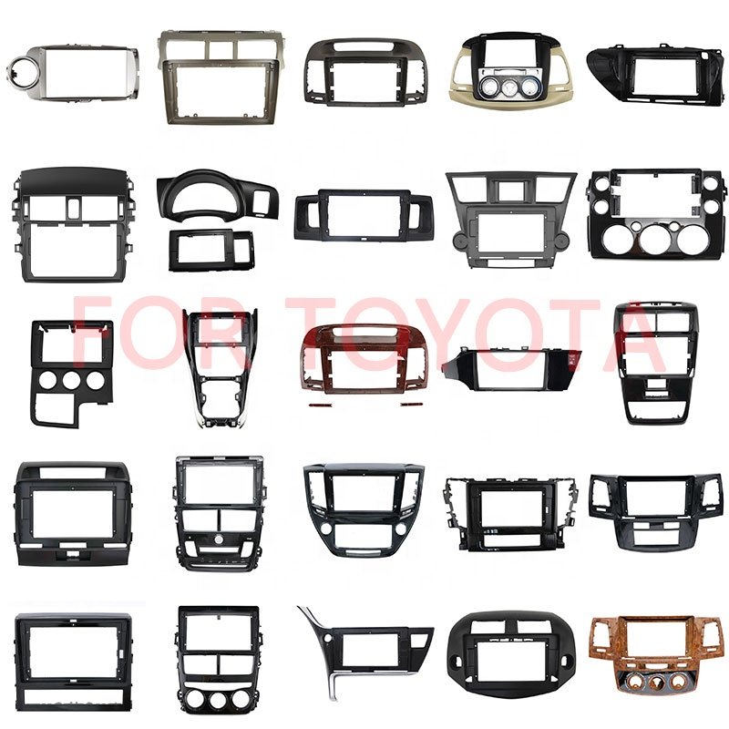 For TOYOTA Camry 2006 Car Stereo Radio Audio Dashboard 9 inches Fascia Plate Panel Frame Replacement Car DVD Player Frame