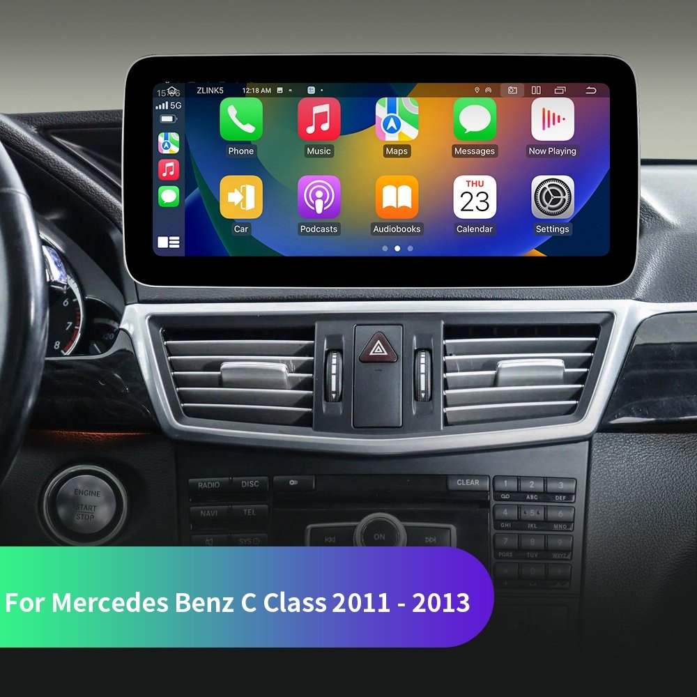 Jmance 10.25 inch Android Carplay 8 Core Ram 2GB Rom 64GB 4G Car Video For Mercedes Benz C Class 2011 - 2013 Accessories