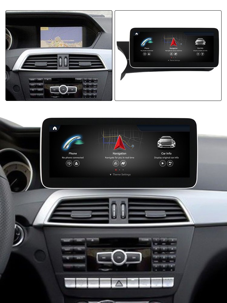 Android 12 Car Stereo System For Benz C Class W204 2011 2012 2013 Car Video Snapdragon 662 Car Multimedia Player WIFI BT5.0