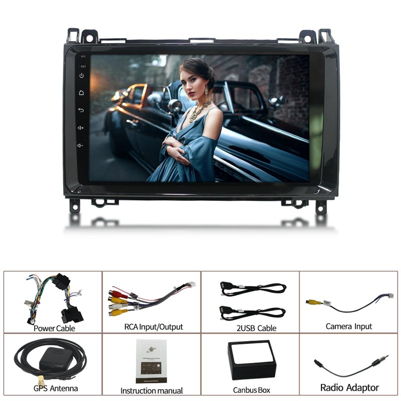 Android 10.0 Car Multimedia Player Navigation GPS Radio for Mercedes Benz B200 A B Class W169 W245 Viano Vito W639 W906