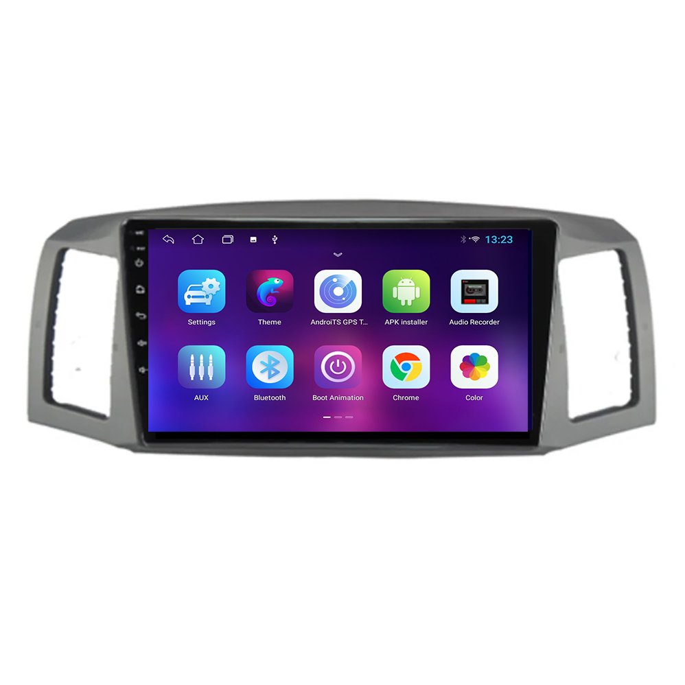 Android 13 Car Radio For Jeep Grand Cherokee 2004-2007 Carplay 2 DIN Stereo Car GPS Navigation Multimedia Head Unit Video Player