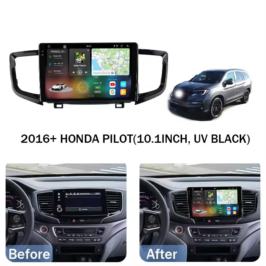 Android 13 QLED 2K Gps Navigation CarPlay auto Car Radio Video Stereo DVD Player Touch Screen For Honda Pilot 2016-2021
