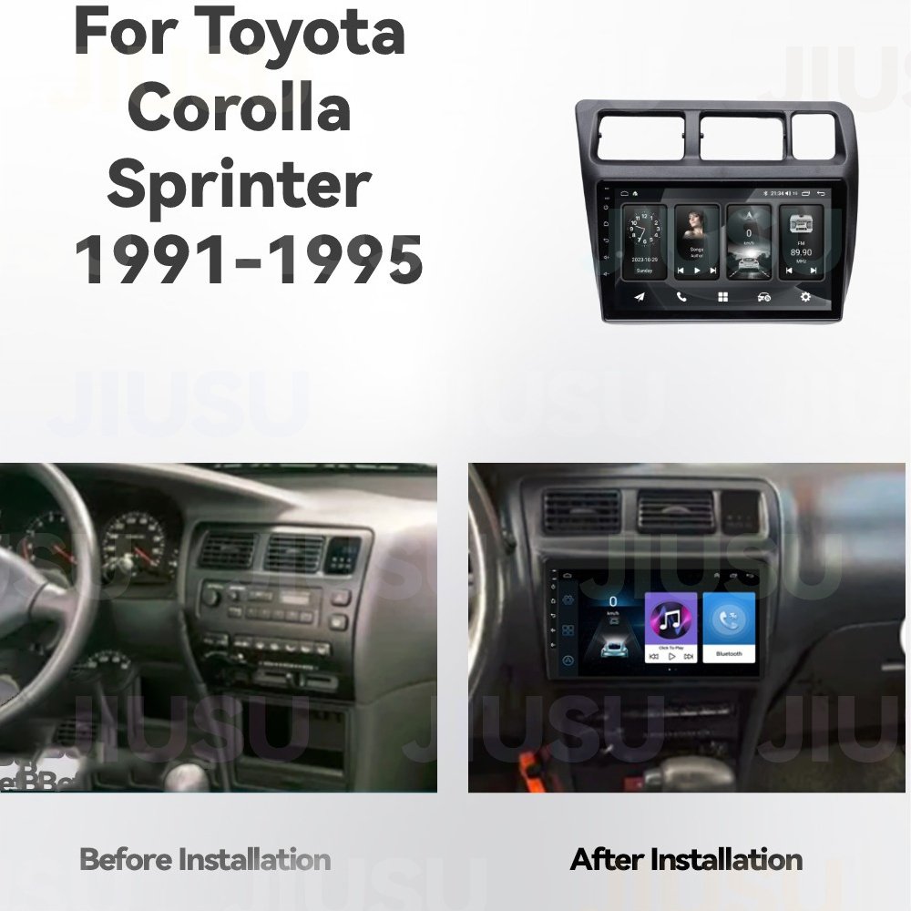 Android 13 Car Radio GPS Navigation DVD Player Stereo Multimedia Audio System for Toyota Corolla Sprinter 1991-1995 with Carplay