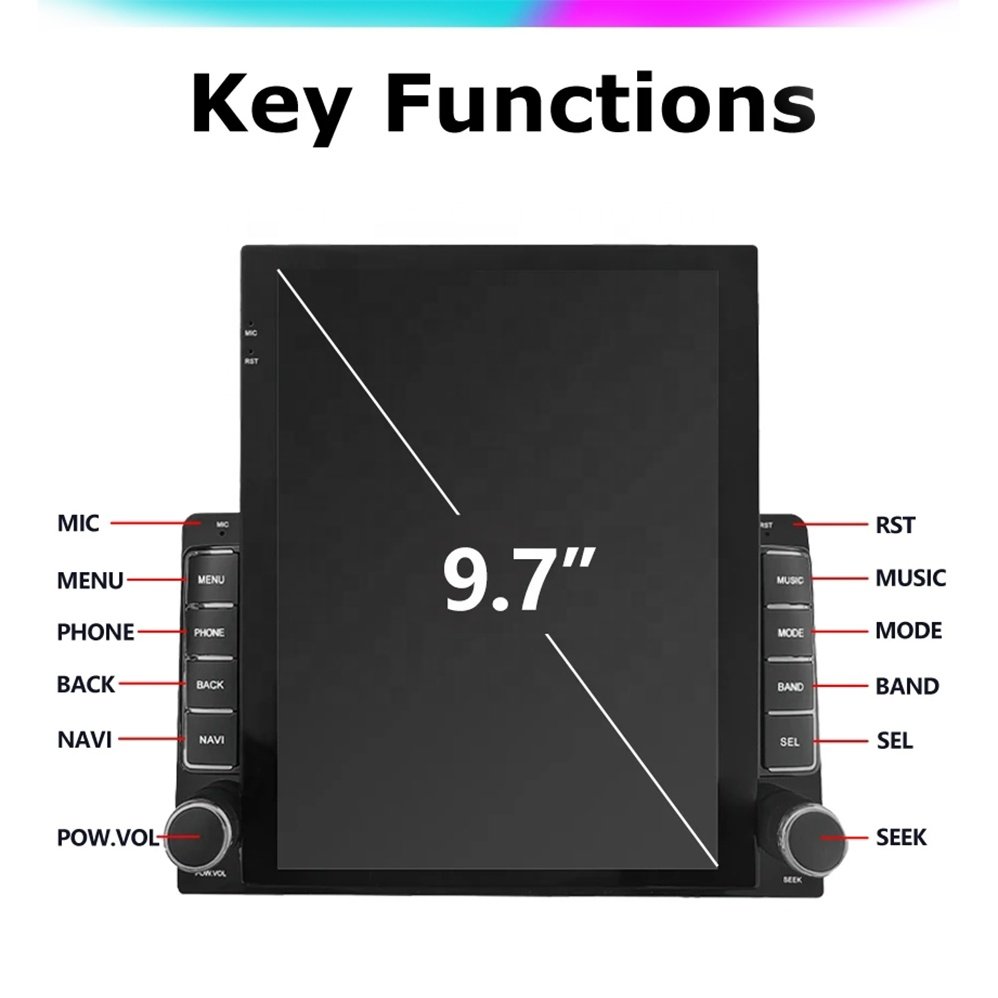 9.7 Inch Vertical Style Tesla Screen Android car multimedia Player For Audi TT 2 8J 2006-2014 Car Radio head unit