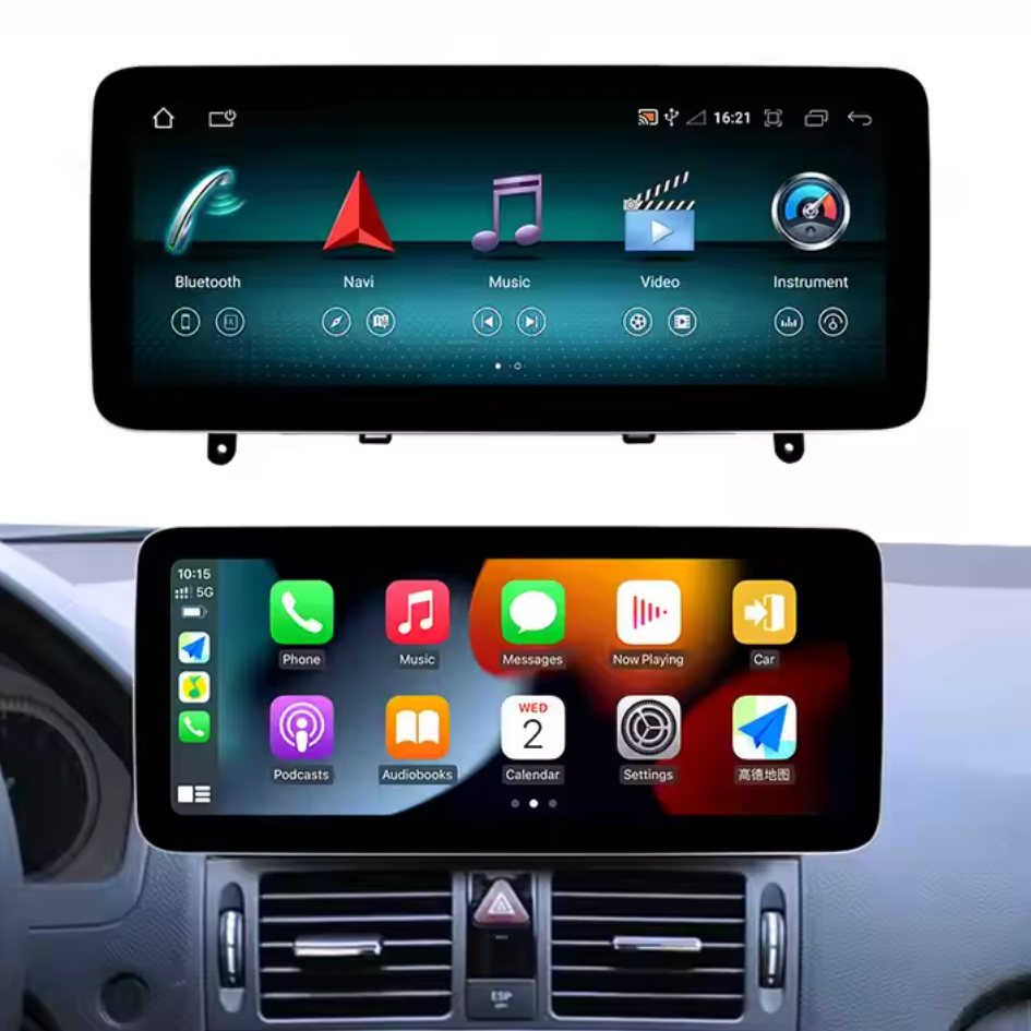 On Sale 12.3" android 13 Car Radio Gps Navigation Multimedia for mercedes benz c class W204 2008-2010 NTG4.0 with car play