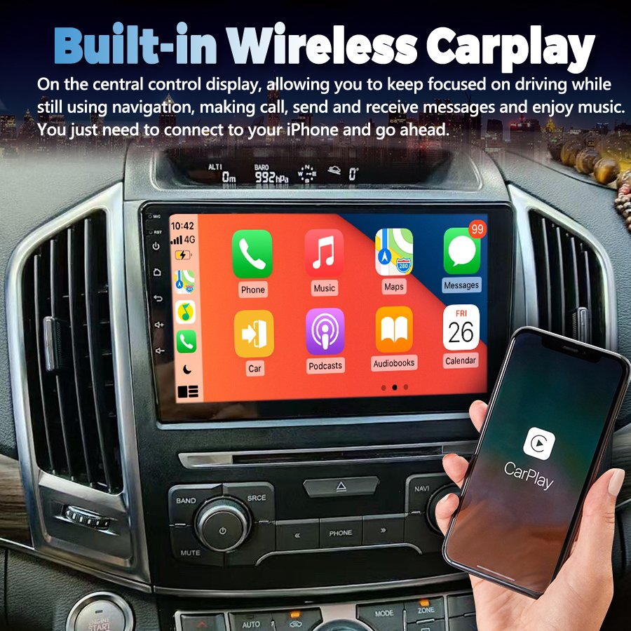 128GB AI Voice CarPlay Car Radio Stereo For Hover Haval H9 2014-2020 GPS Navigation Multimedia Video Player Android Auto HU