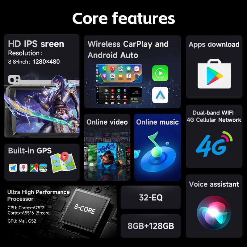 Wholesale RK PX30 Android 10.0 8.8inch Big Screen Special Car Radio Multimedia Player GPS Sat Navi for BMW E46 WN8819S 2G+16G
