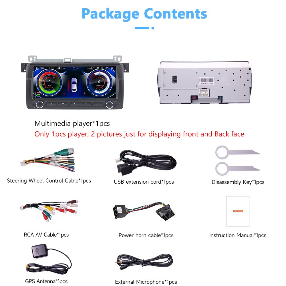 Wholesale RK PX30 Android 10.0 8.8inch Big Screen Special Car Radio Multimedia Player GPS Sat Navi for BMW E46 WN8819S 2G+16G