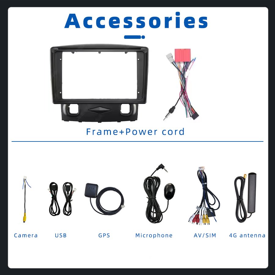 6+128GB 9.5 Inch Android 13 Car Radio Autoradio GPS Navigation 2DIN Auto Stereo Car DVD Player For Ford ESCAPE Kuga