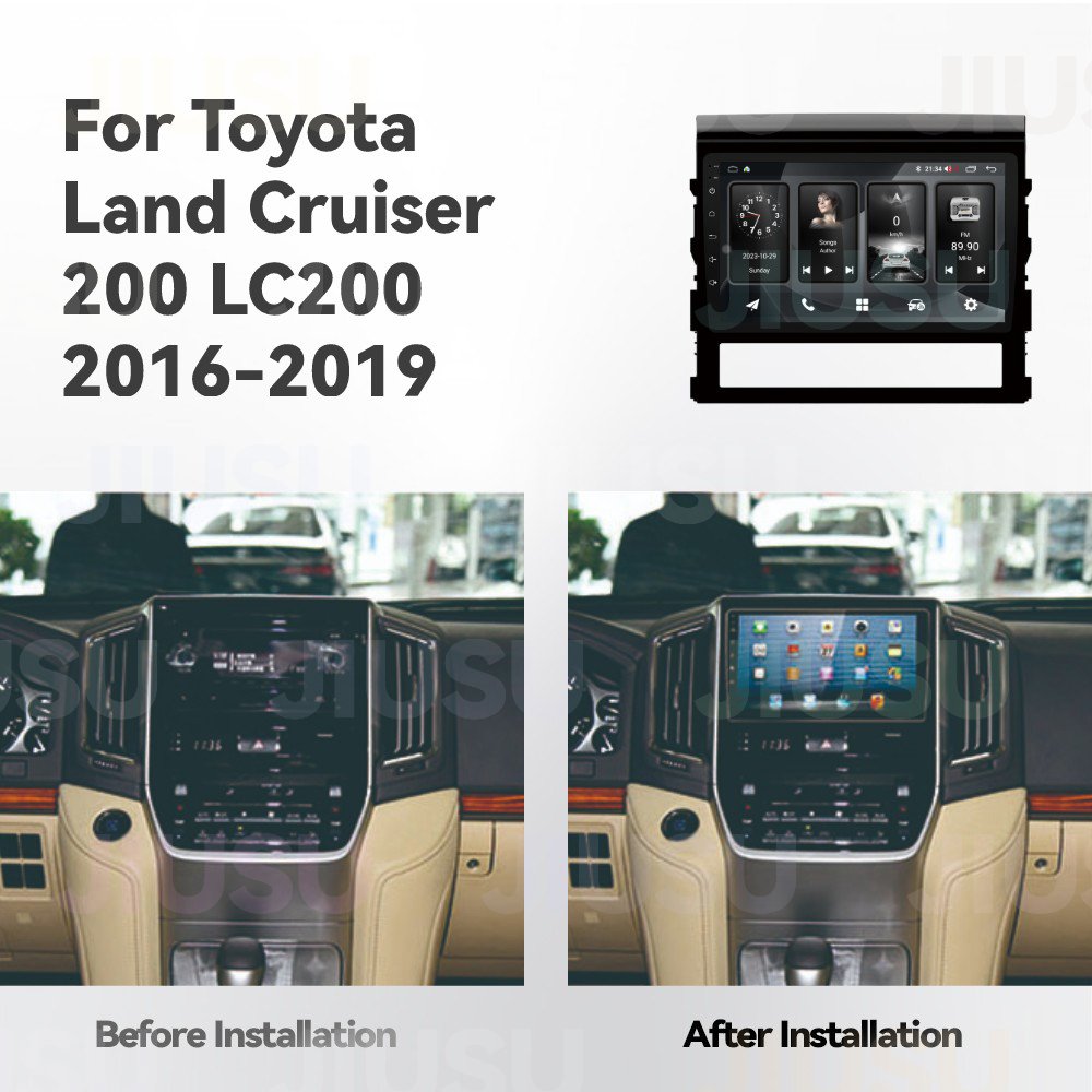 Android 13 Car Radio GPS Navigation DVD Player Stereo Multimedia Audio System for Toyota Land Cruiser 200 LC200 2016-2019