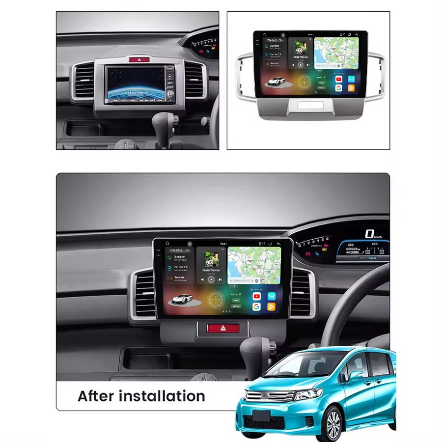 8+256GB 8-Core UIS7870 2K Qled Android Screen Car Radio Gps Navigation Video Player Autoradio For Honda Freed 2008-2016