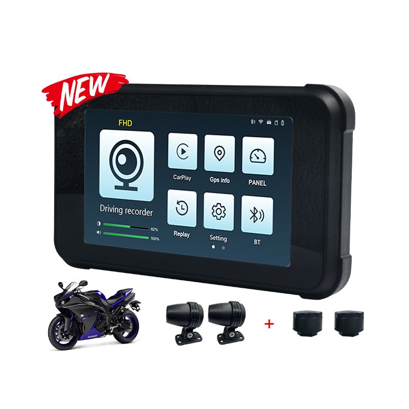 5 inch Waterproof IP67 1024*600 touch screen car gps navigation Linux system car radio for Motorbike and Motorcycle Car Dvd