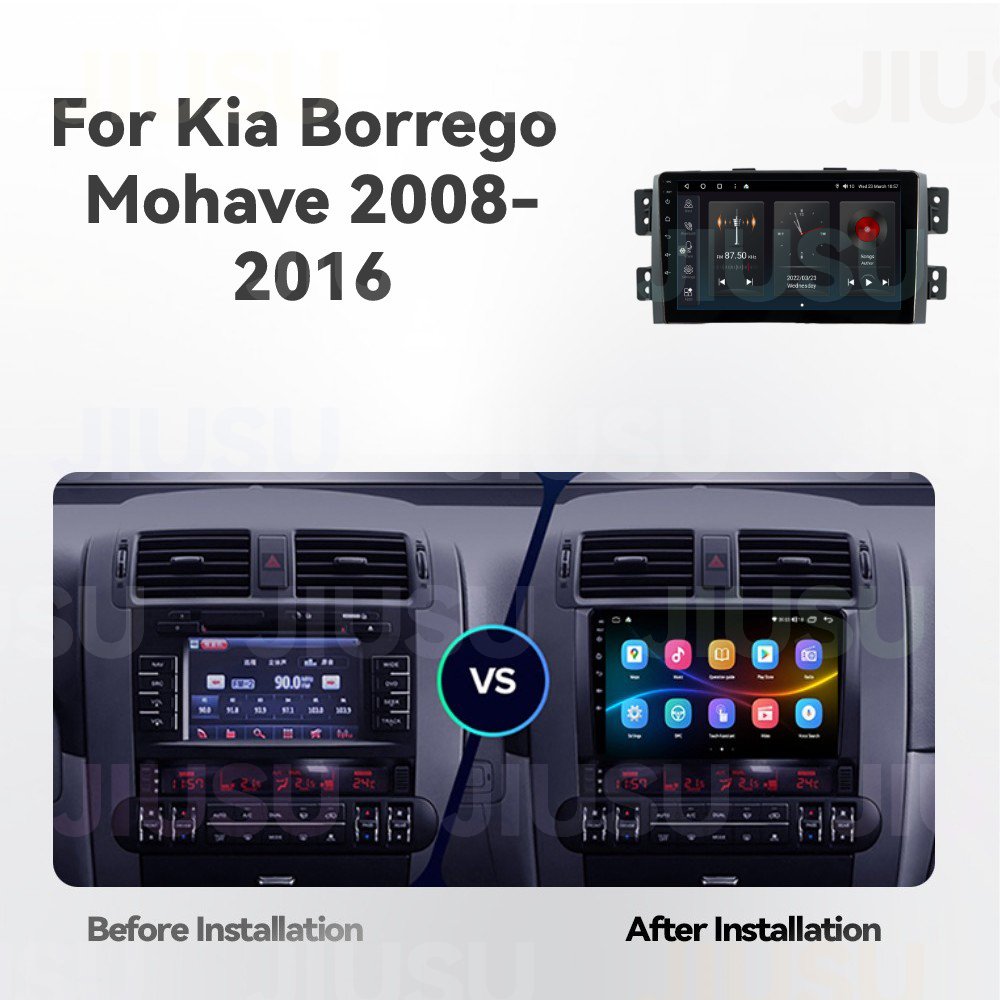 Android 12 Car Radio GPS DVD Player Stereo Multimedia Audio System for Kia Borrego Mohave 2008-2016 with Carplay DSP DAB