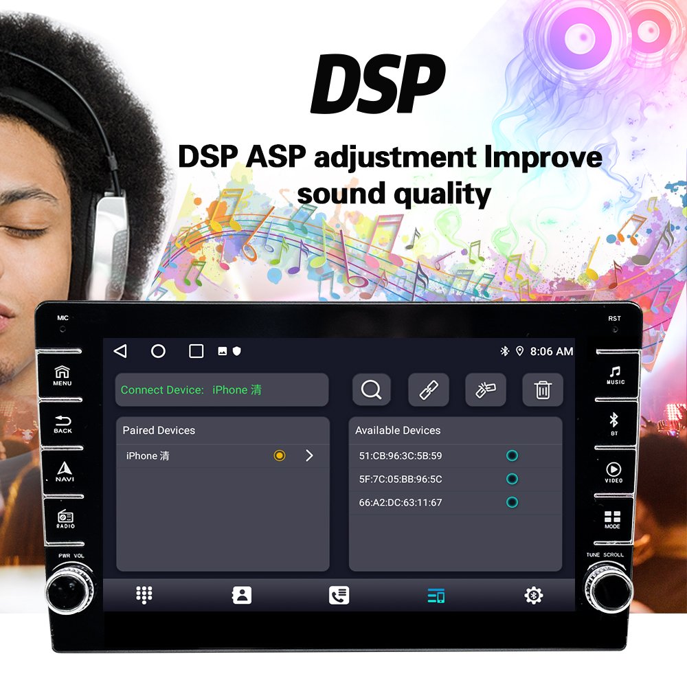 8163 Android 2.5d Screen 2 Din Car Video Radio Player With Rds Bt Gps Wifi Dsp Video Multimedia System - Buy 2din Auto R