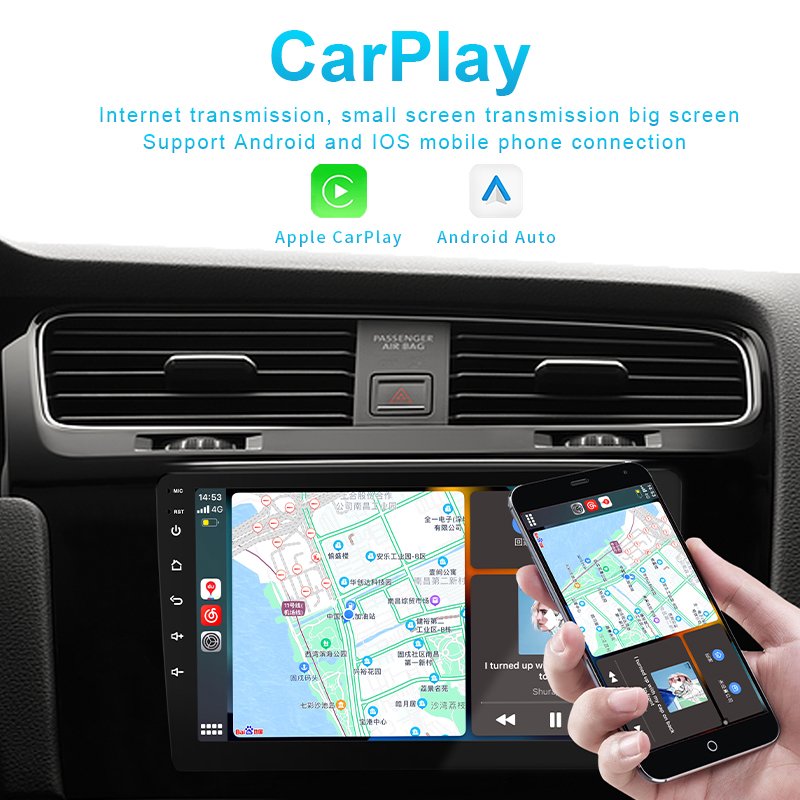 Universal CarPlay 2 Din Multimedia Dvd Player Stereo Car Radio
