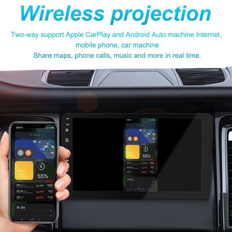 Universal CarPlay 2 Din Multimedia Dvd Player Stereo Car Radio