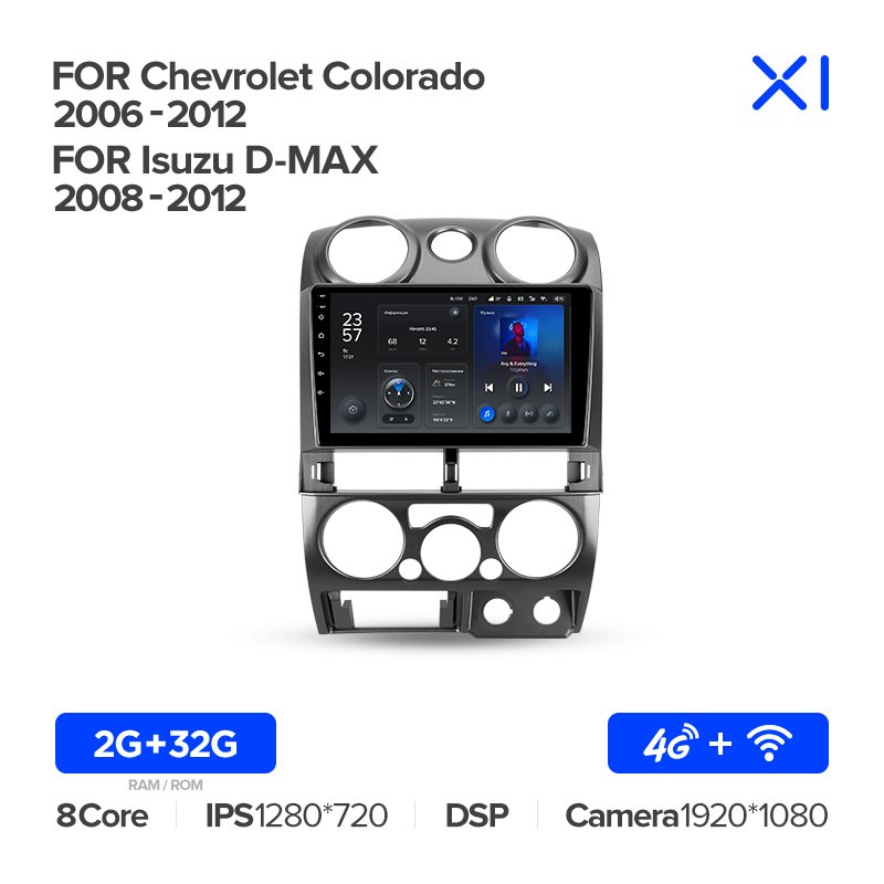 TEYES X1 WIFI Car DVD Player For Isuzu D-MAX 2008 - 2012 For Chevrolet Colorado 2006 - 2012 Auto Electronics Car DVD Player
