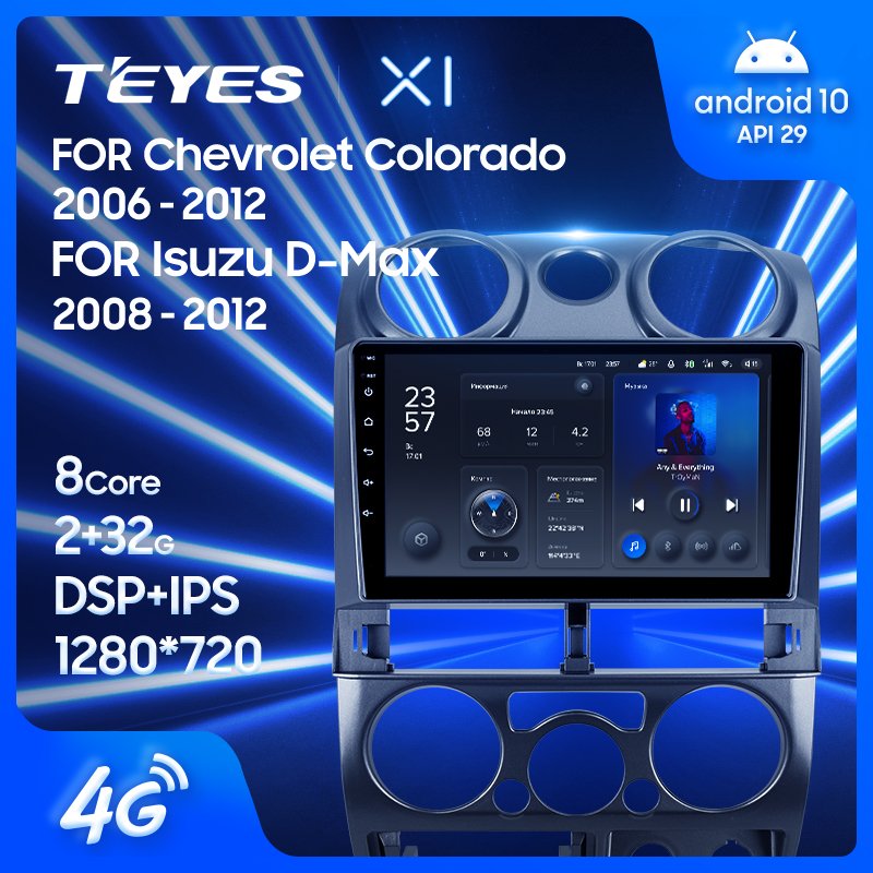 TEYES X1 WIFI Car DVD Player For Isuzu D-MAX 2008 - 2012 For Chevrolet Colorado 2006 - 2012 Auto Electronics Car DVD Player