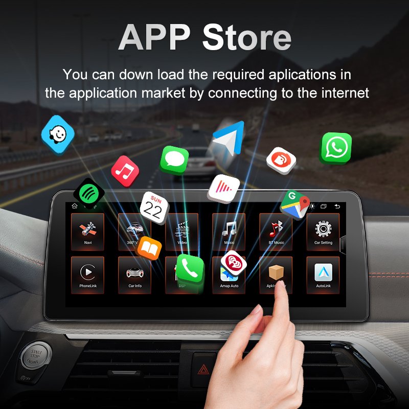 Universal Android12 Auto 4G LTE 5GWiFi DSP BT AM/FM/RDS Autoradio 8 Core Android Car Stereo 4+64GB With carplay Car Radio Screen
