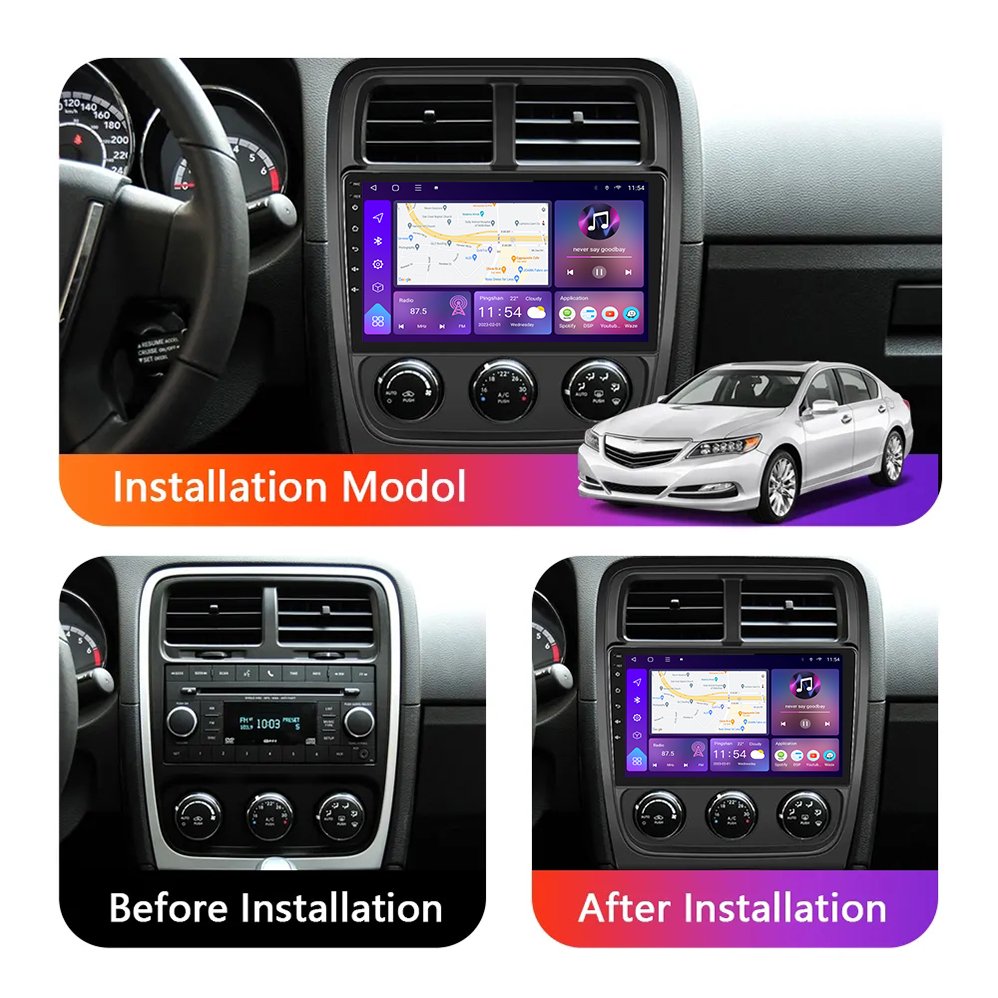 9Inch 2 din car radio Android Car Radio Multimedia Player For Dodge Caliber 2010-2012 GPS Navigation Carplay auto radio