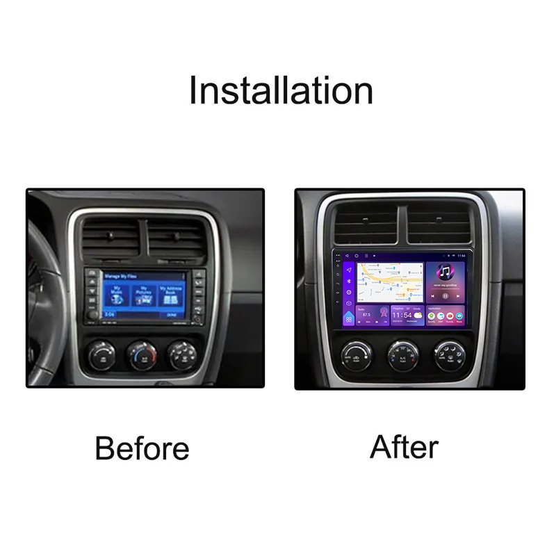 9Inch 2 din car radio Android Car Radio Multimedia Player For Dodge Caliber 2010-2012 GPS Navigation Carplay auto radio