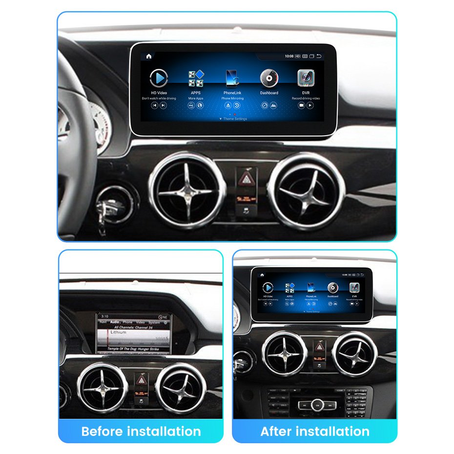 MEKEDE snapdragon 662 680 touch screen gps navigation 4g 8core 8+256 for Benz GLK Class X204 360 camera car-play auto