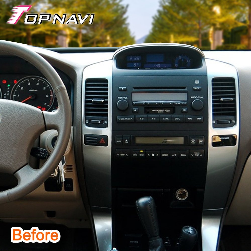 Autoradio 12.3" Android 12 Car Radio GPS with car play system support DSP 4G For TOYOTA PRADO 2003 2004 2005 2006 2007 2008 2009