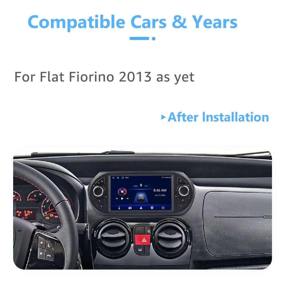 8G+128G DSP Carplay Auto Android12.0 Car Media Player GPS WIFI RDS Radio 4G For Fiat Fiorino Citroen Peugeot Bipper