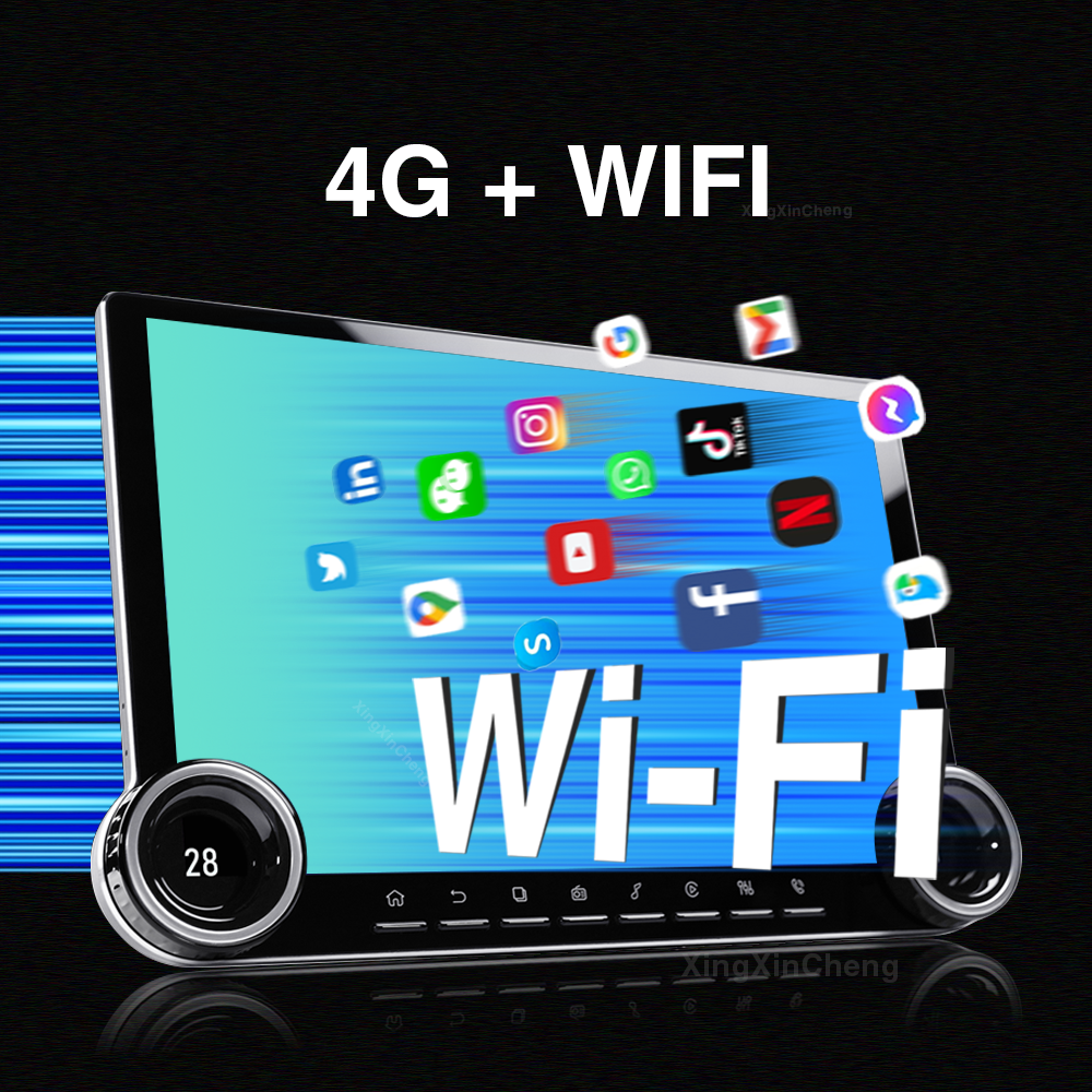 Universal 12.95inch Android13 KC97 Stereo Diamond QLED 2k Player Screen DSP Audio Head Unit Car Play Android Auto