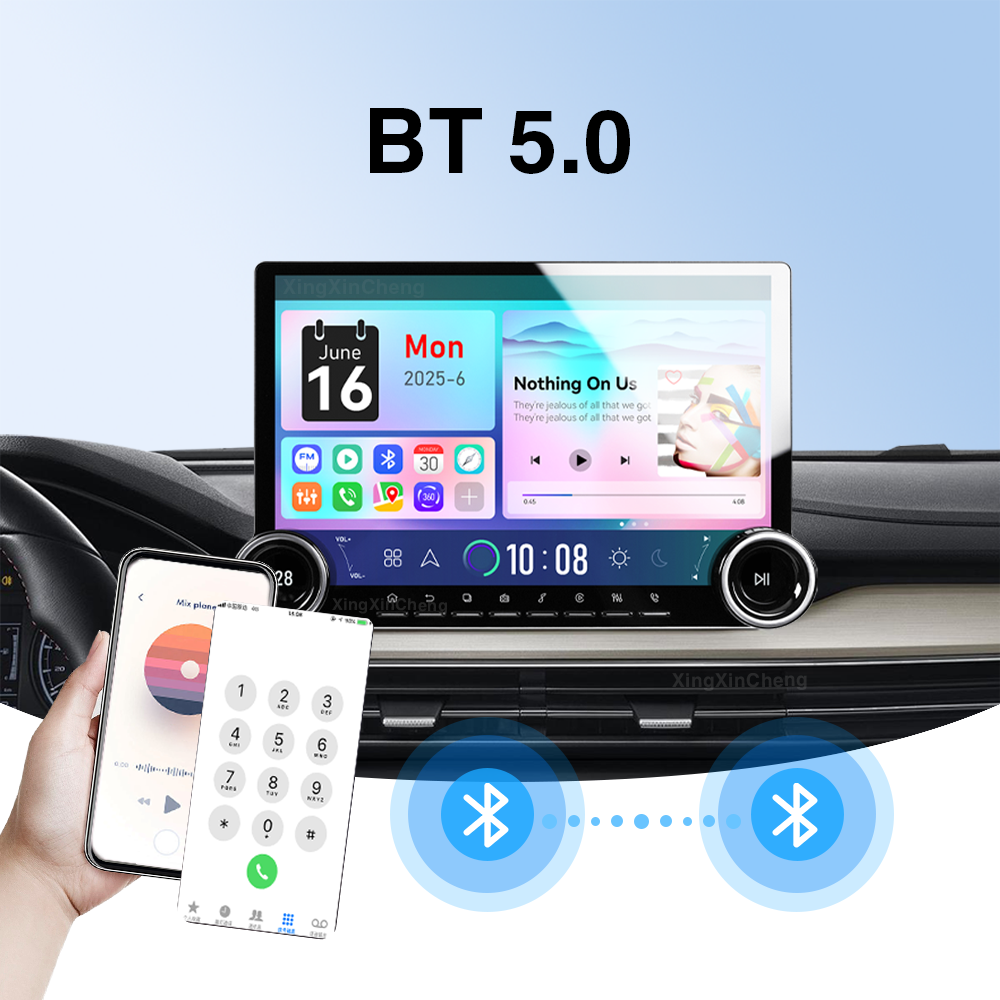 Universal 12.95inch Android13 KC97 Stereo Diamond QLED 2k Player Screen DSP Audio Head Unit Car Play Android Auto