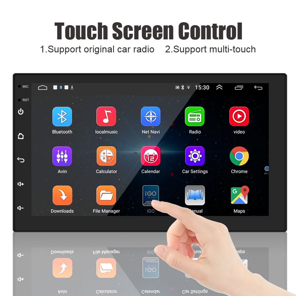7 9 10 inch 2+32GB Universal Multimedia Stereo Touch Screen Car Audio Radio Android Carplay 2 Din Navigation GPS player