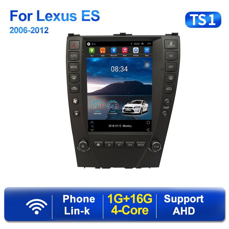 Vertical Screen Tesla Android 11 RDS Radio For Lexus ES ES240 ES300 ES330 ES350 2006-2012 Car Auto GPS Navigation NO DVD Player