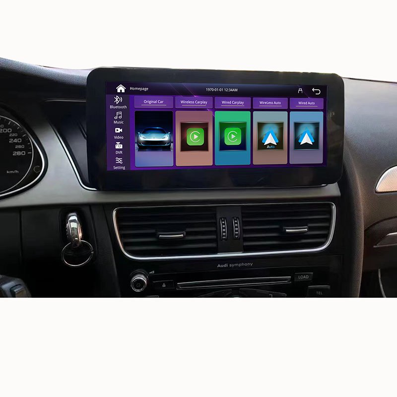 10.25" head unit Support BT Music Map Video For Audi A4L IPhone CarPlay Android Auto Car Multimedia Display HD Screen ON DVD