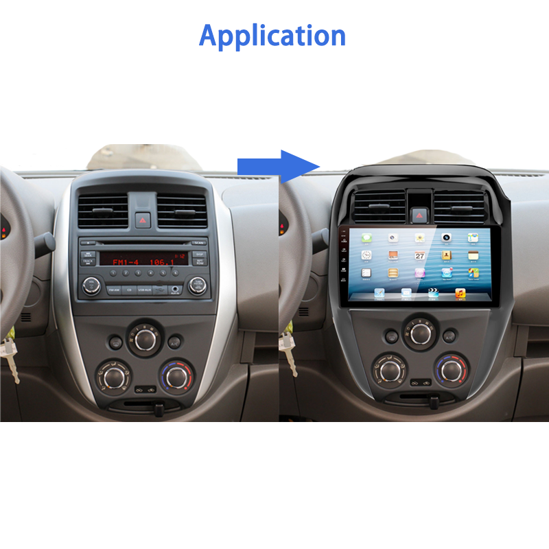 10" Android Car Radio for Nissan Sunny 2014 2015 2016 2017 2018 2019 Touch Screen Stereo Video GPS Multimedia BT IPS WiFi