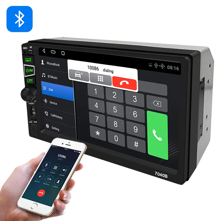 7040b Headrest Dvd Car Audio Monitor Car Radio Player Touch Screen Universal Car Mp5 Player