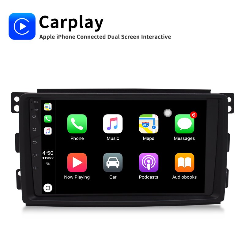Android For Smart Fortwo W451 2005~2010 Stereo Radio Video Wifi Carplay Map GPS Nav Navi Navigation Multimedia No DVD